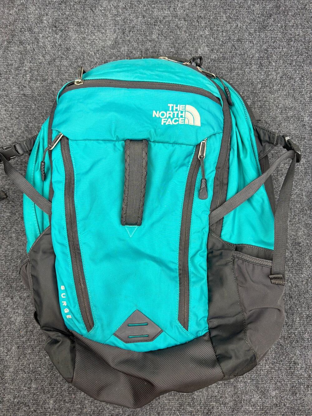 The North Face Surge Backpack w/Laptop Sleeve and Extra Large Compartments Teal